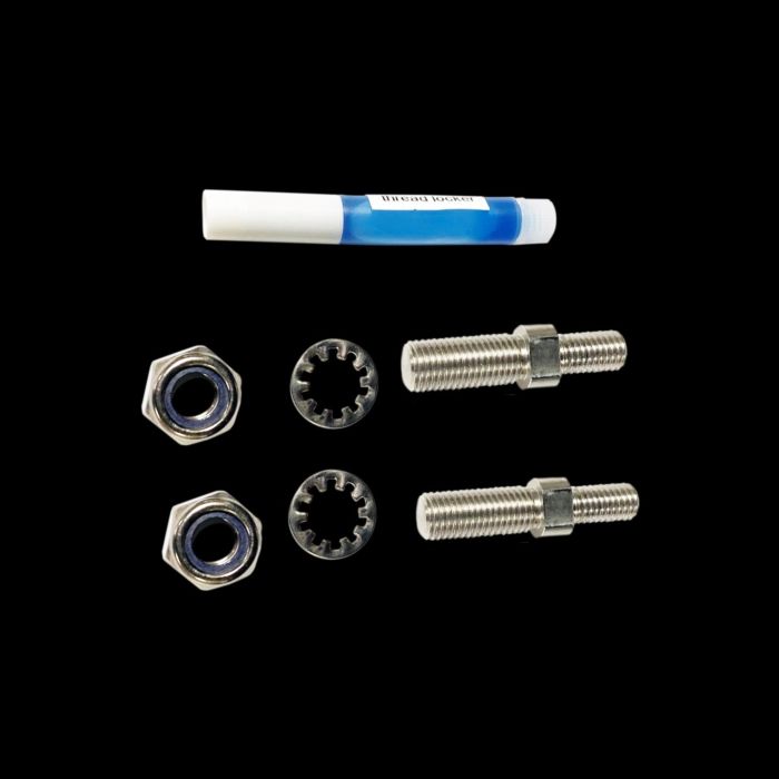 LED Mirror Adapters (M8 x 1.25 to 1.25 to M10-1.25 R) - Pair Fits: Indian, Kawasaki, Suzuki, Honda & Victory