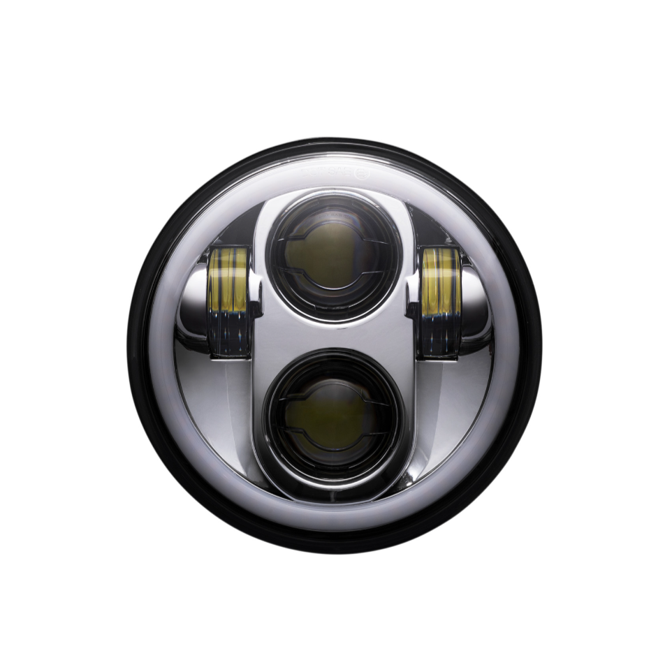 ProGLOW™ 5.75" Motorcycle LED Headlight with Color Changing Halo