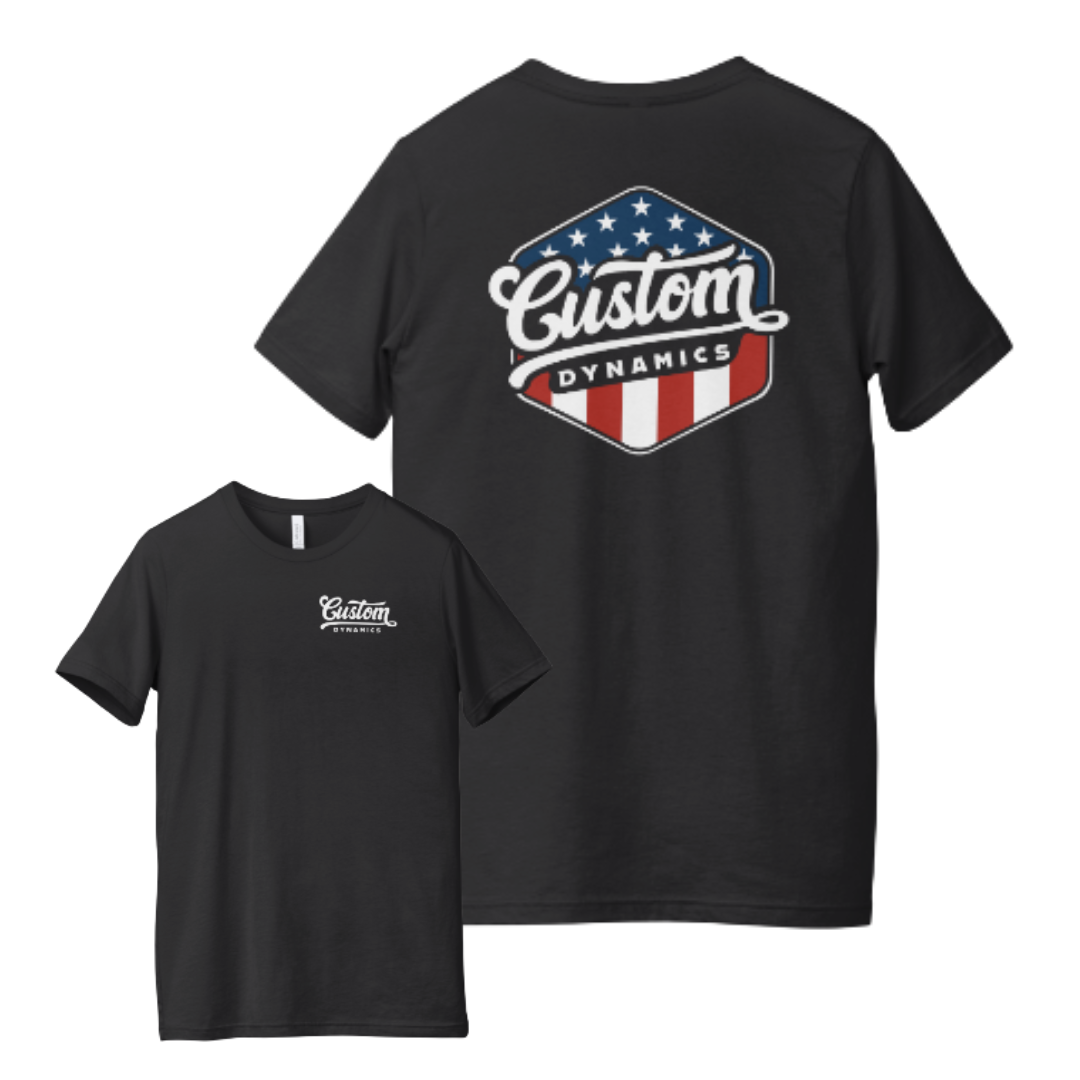 Custom Dynamics® American Flag Patriotic T-Shirt – Limited Edition
