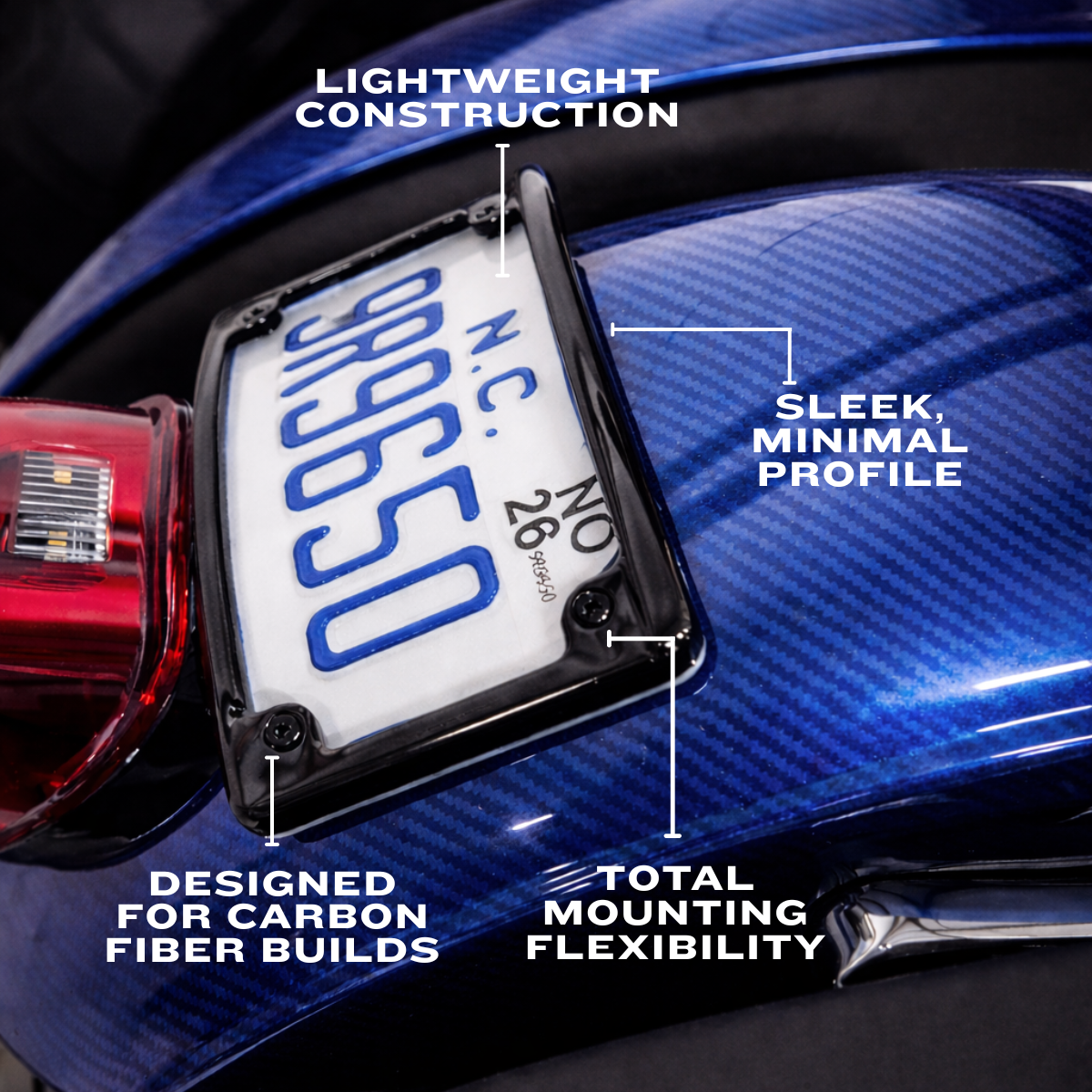 Ultra-Lite Low Profile License Plate Mount
