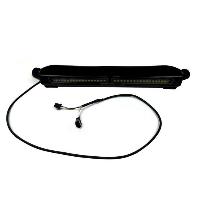 White DRL Center Windshield Trim for Rushmore Road Glide