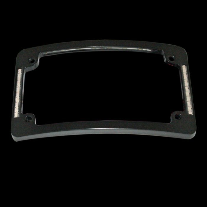 Tri-Radius Auxiliary LED License Plate Frame for Harley-Davidson® Motorcycles