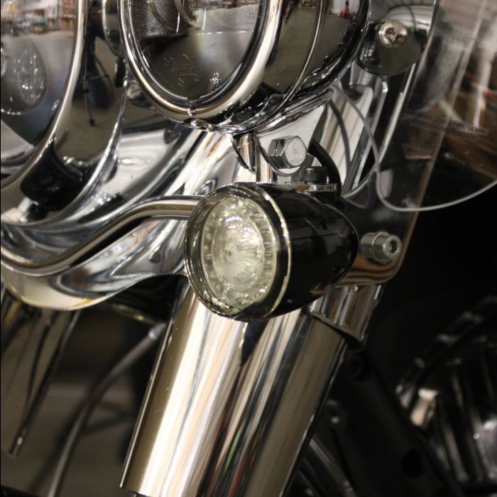 ProBEAM® Amber/White Front LED Bullet Turn Signals with Choice of Lens