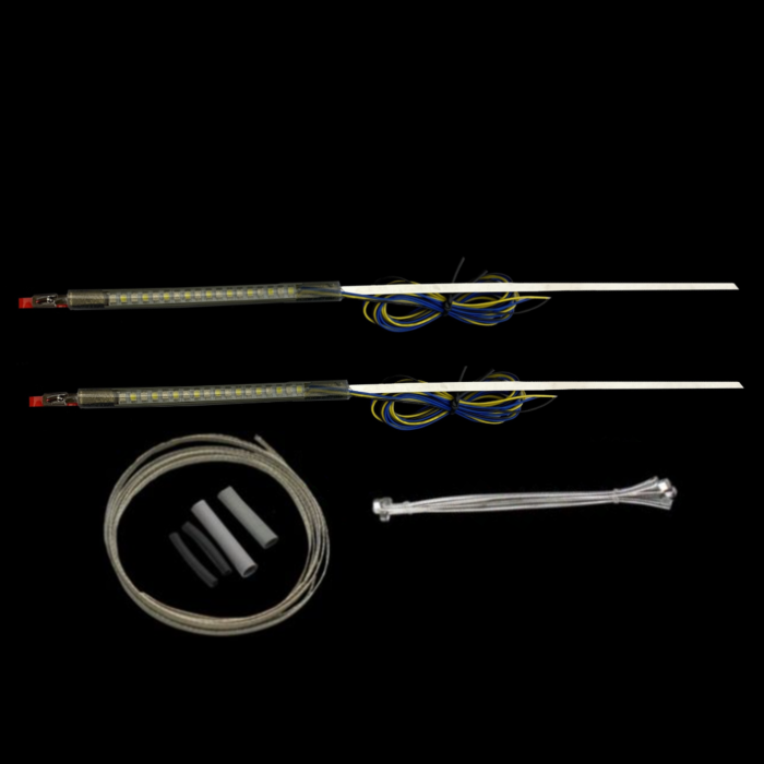 Amber/White LED TruWRAPZ™ Auxiliary Front Fork Turn Signals