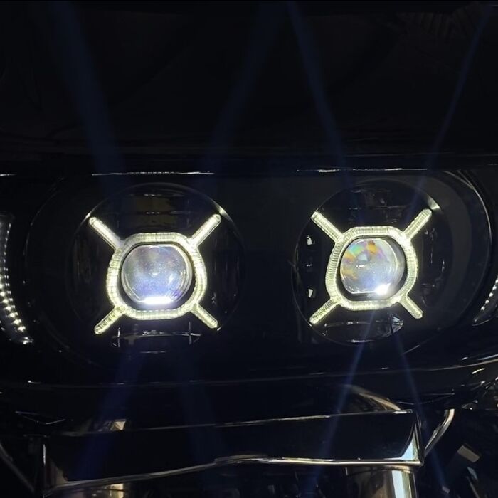 Double-X LED Headlight for Rushmore Road Glide Motorcycles