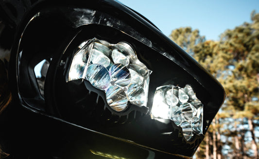 Shark Demon LED Headlight: 22K Lumens for Road Glides