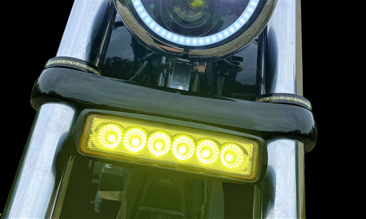 Fog Fighter: Yellow & Amber Motorcycle Lights