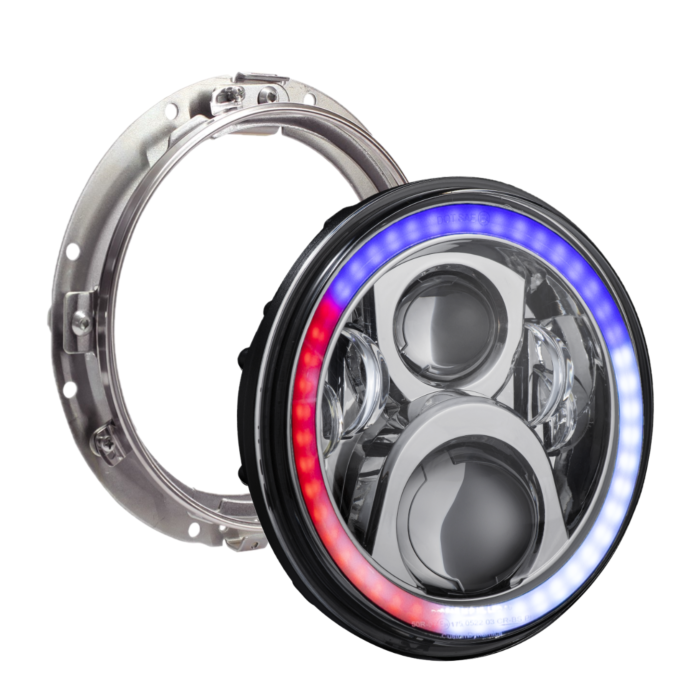 ProGLOW™ 7" Color Changing Halo LED Headlight with Mounting Ring for 94-13 Harley-Davidson®