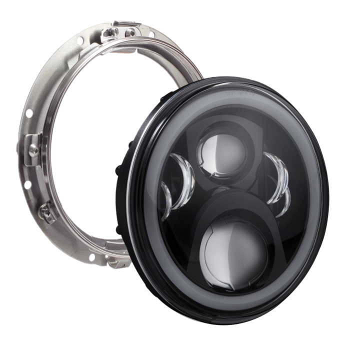 Custom Dynamics® 7" White LED Halo Headlight for 94-13 Harley-Davidson®