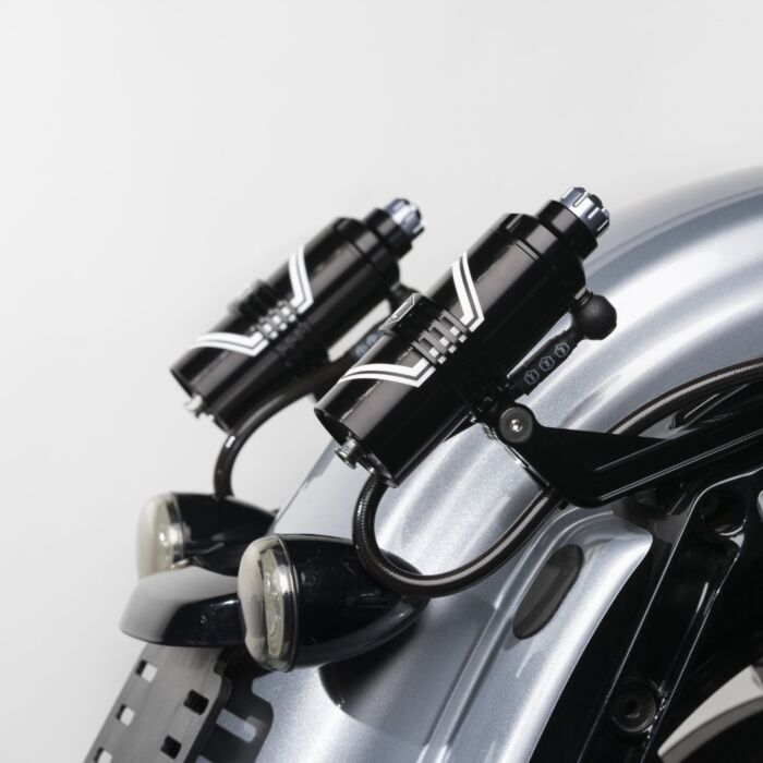Remote Reservoir Rearward Mounting Kit for FLH/FLT Touring Models
