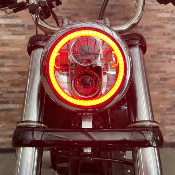 ProGLOW™ 5.75" Motorcycle LED Headlight with Color Changing Halo