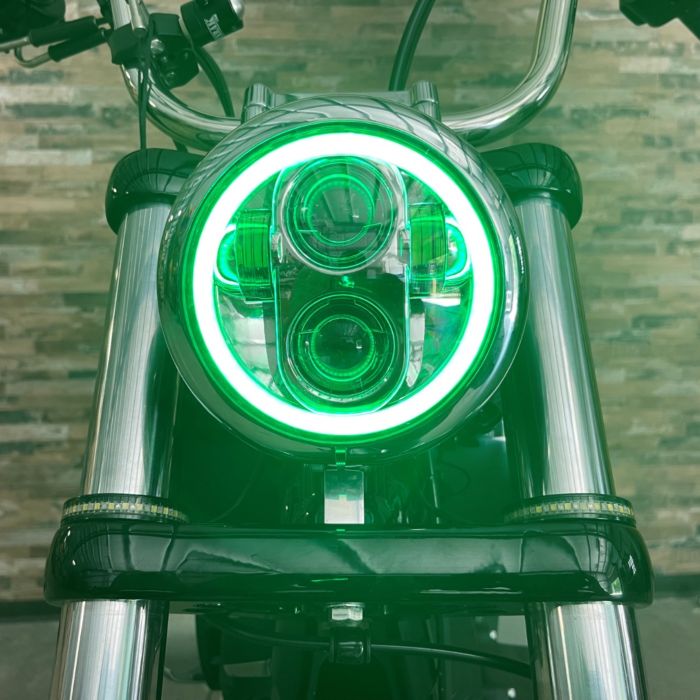 ProGLOW™ 5.75" Motorcycle LED Headlight with Color Changing Halo