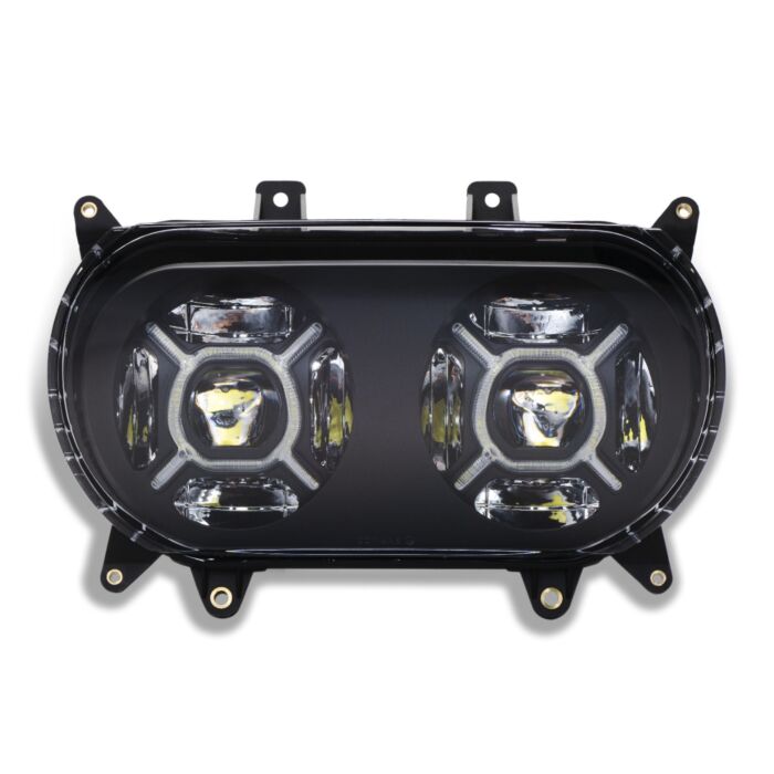 Double-X LED Headlight for Rushmore Road Glide Motorcycles