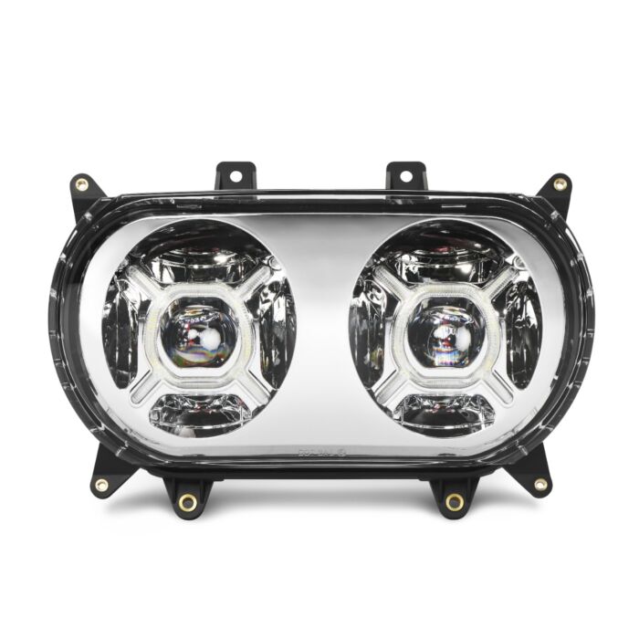 Double-X LED Headlight for Rushmore Road Glide Motorcycles