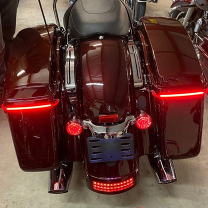 Low Profile Auxiliary Saddlebag Lights for 2009-2013 FLHXSE FLTRXSE & FLHRSE