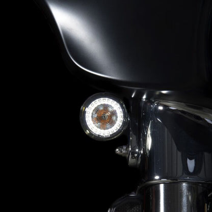 ProBEAM® Amber/White Front LED Bullet Turn Signals with Choice of Lens