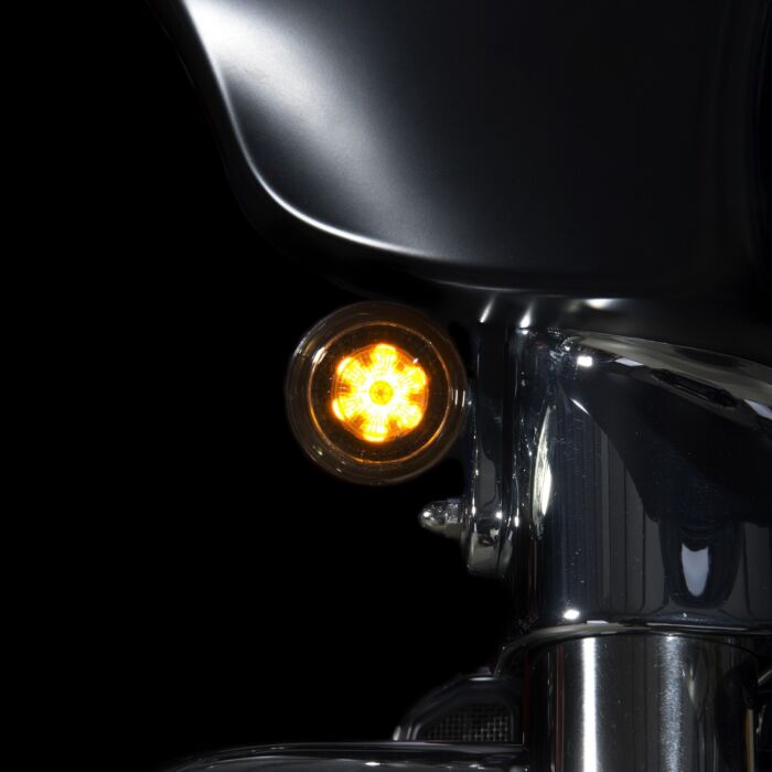 ProBEAM® Amber/White Front LED Bullet Turn Signals with Choice of Lens