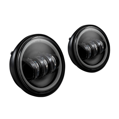 Custom Dynamics® 4.5" Motorcycle LED Passing Lamps with White Halo