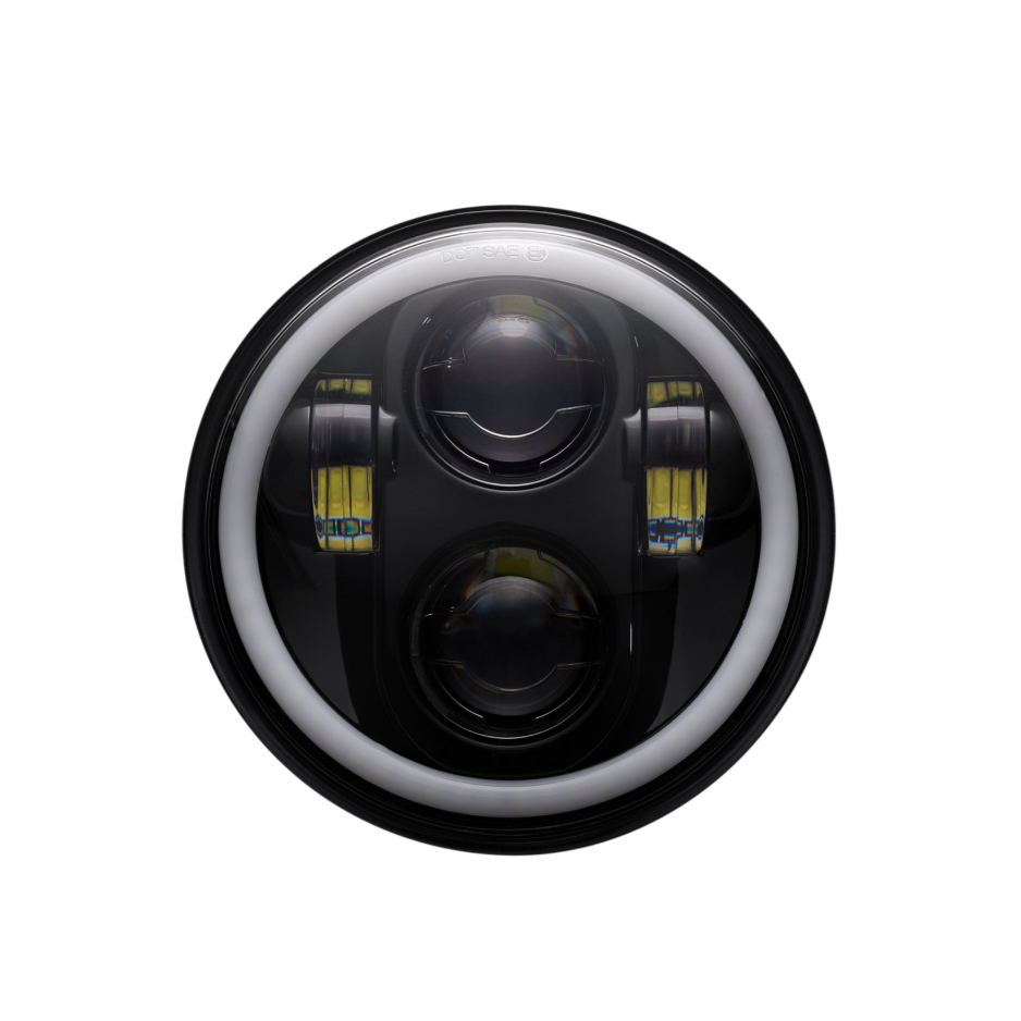 ProGLOW™ 5.75" Motorcycle LED Headlight with Color Changing Halo