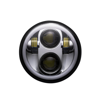 ProGLOW™ 5.75" Motorcycle LED Headlight with Color Changing Halo