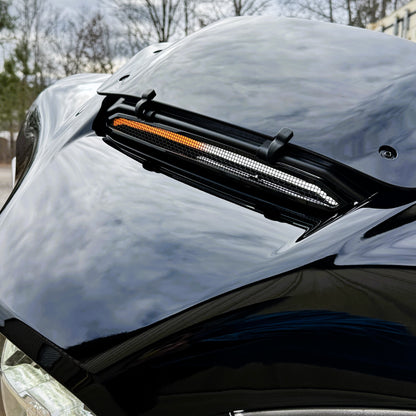 LED Windshield Trim with Run & Turn Signal for Street Glide Motorcycles