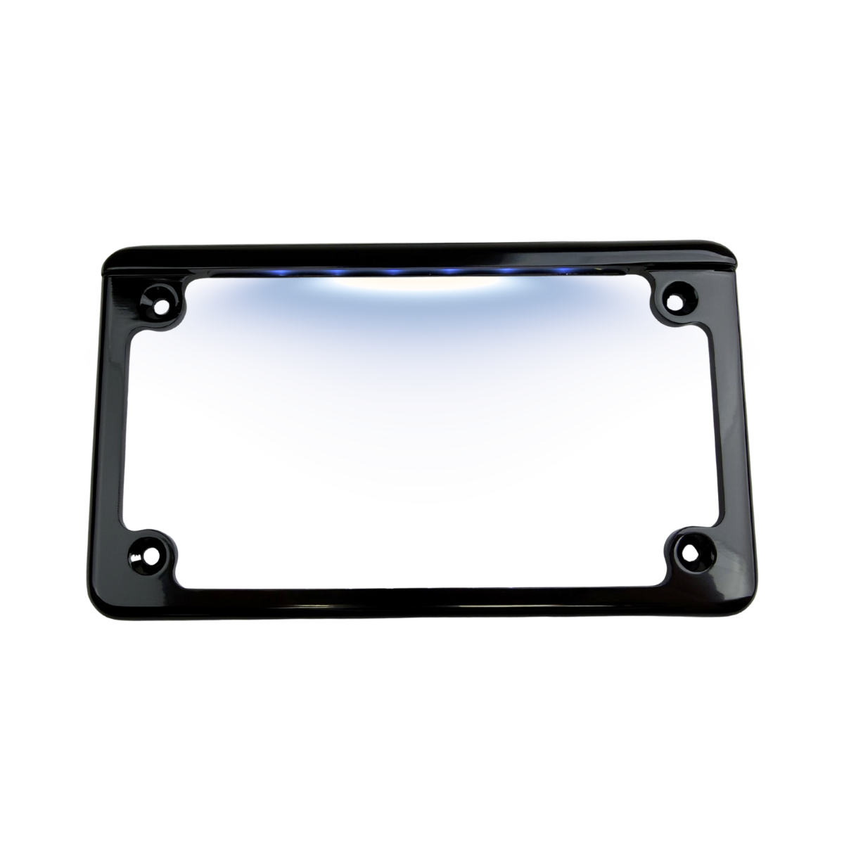 Horizontal Motorcycle Plate Frames with LED Tag Illumination