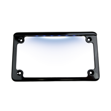 Horizontal Motorcycle Plate Frames with LED Tag Illumination