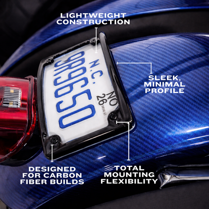 Ultra-Lite Low Profile License Plate Mount