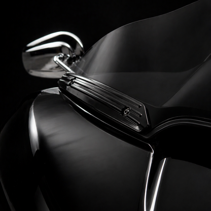 Blackout Aluminum Road Glide Windshield Trim