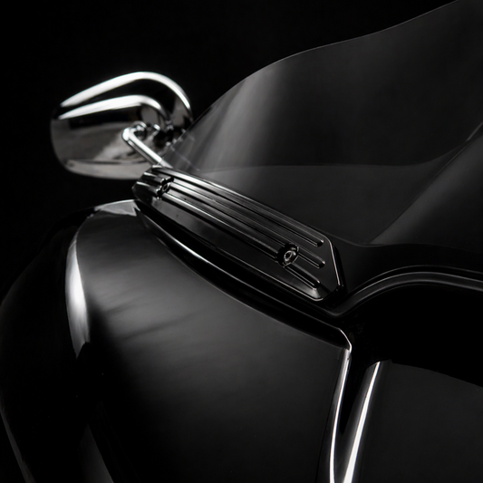 Blackout Aluminum Road Glide Windshield Trim