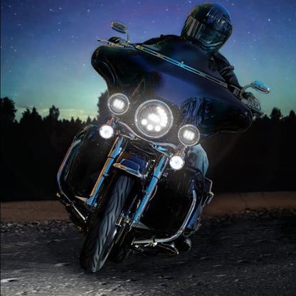 ProBEAM® Adaptive 7" LED Headlamp with Mounting Ring for Harley