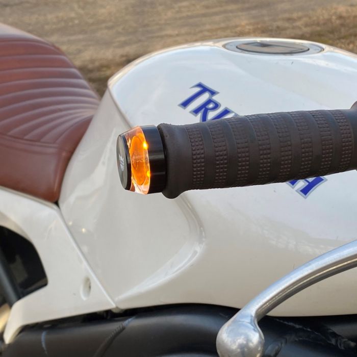 Motorcycle Handlebar End Auxiliary LED Running & Turn Signal Lights