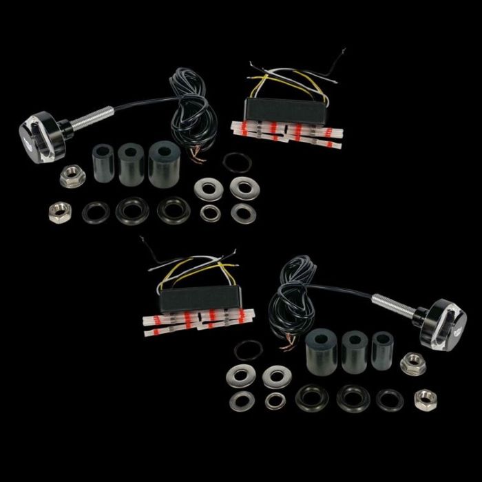 Motorcycle Handlebar End Auxiliary LED Running & Turn Signal Lights