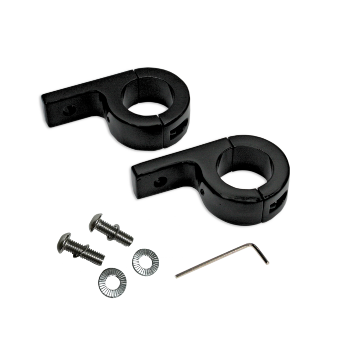 Motorcycle Fog Lamp 1.25" Engine Guard P-Clamp Mounts