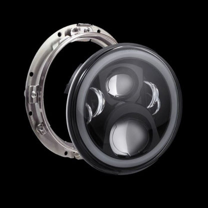 Custom Dynamics® 7" White LED Halo Headlight for 94-13 Harley-Davidson®