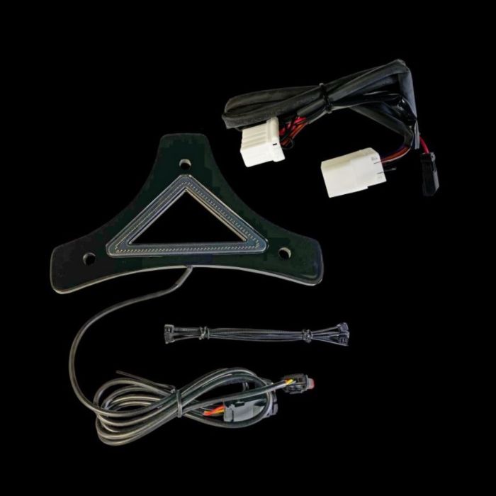 LED Backrest Bracket with Auxiliary Run & Brake Light for 2004-2022 Sportster