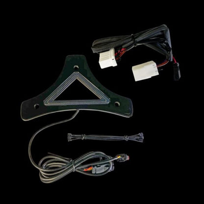 LED Backrest Bracket with Auxiliary Run & Brake Light for 2004-2022 Sportster