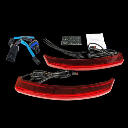 Run, Brake & Turn Auxiliary LED Saddlebag Lights for Challenger & Pursuit Indian Motorcycles