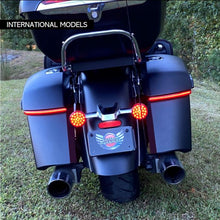 Run & Brake Auxiliary LED Saddlebag Lights for International Indian Motorcycles