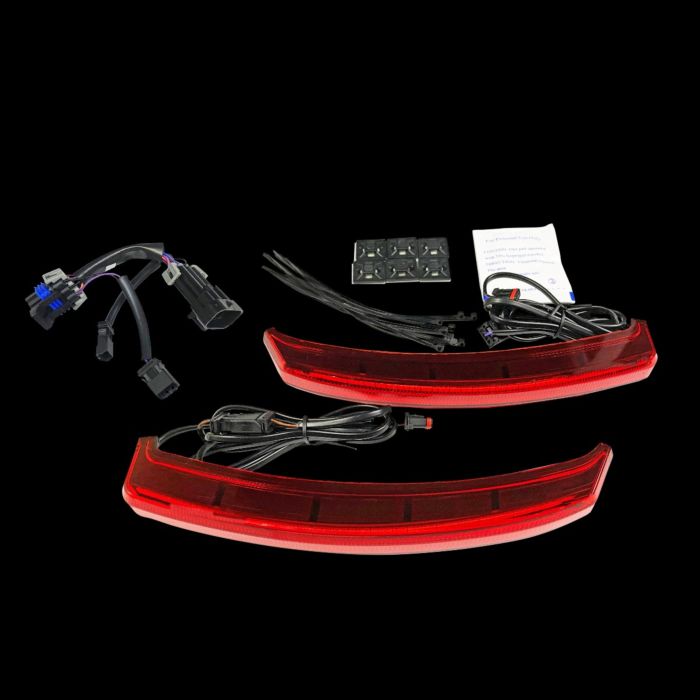 Run, Brake & Turn Auxiliary LED Saddlebag Lights for Chieftain & Dark Horse Indian Motorcycles