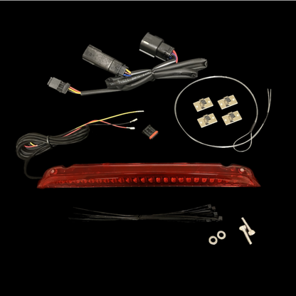 Auxiliary Run & Brake Air Wing Luggage Rack Light Bar for Harley-Davidson® Motorcycles