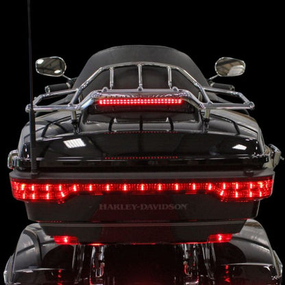 Auxiliary Run & Brake Air Wing Luggage Rack Light Bar for Harley-Davidson® Motorcycles