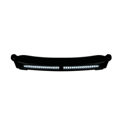 White DRL Center Windshield Trim for Rushmore Road Glide