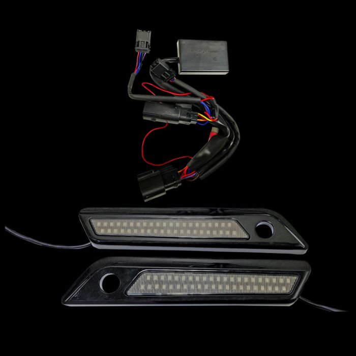 Saddlebag Latch Assembly with Auxiliary Run, Brake & Turn Signal for Harley-Davidson® Motorcycles