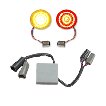 SMART Amber/Red LED 1157 Bullet Turn Signals with Controller for 2011-2017 Softails