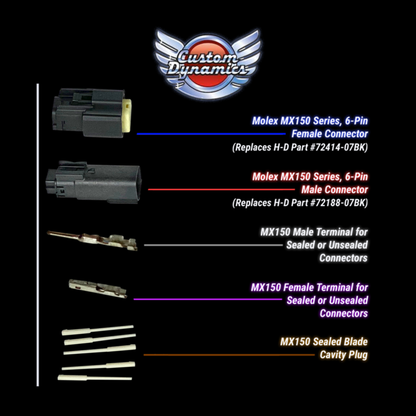 Molex MX-150 Series Male Pin (100-Pack)