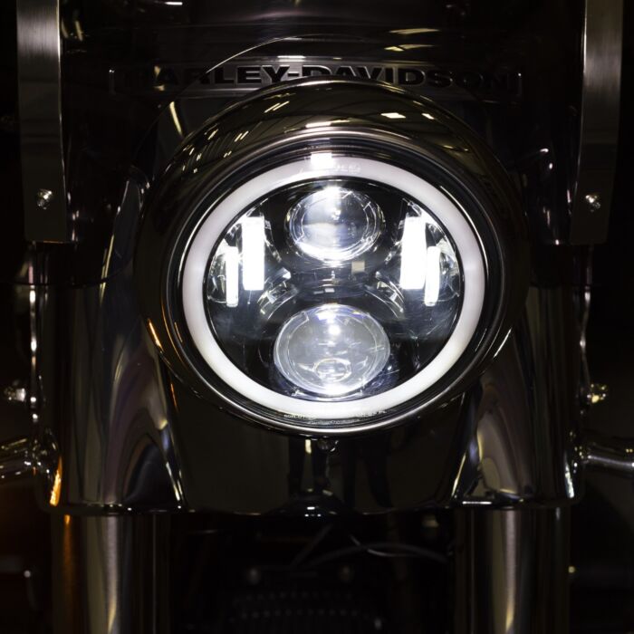 7" LED Motorcycle Halo Headlight with Wire Adapter Harley-Davidson®