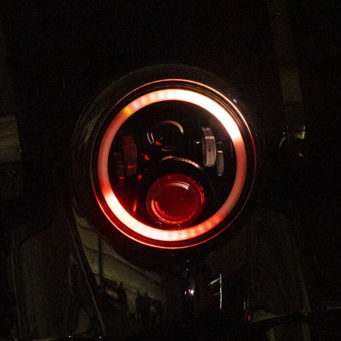 ProGLOW™ 7" Motorcycle LED Headlight with Color Changing Halo