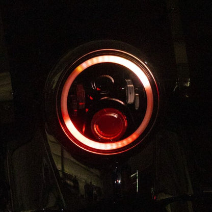 ProGLOW™ 7" Motorcycle LED Headlight with Color Changing Halo