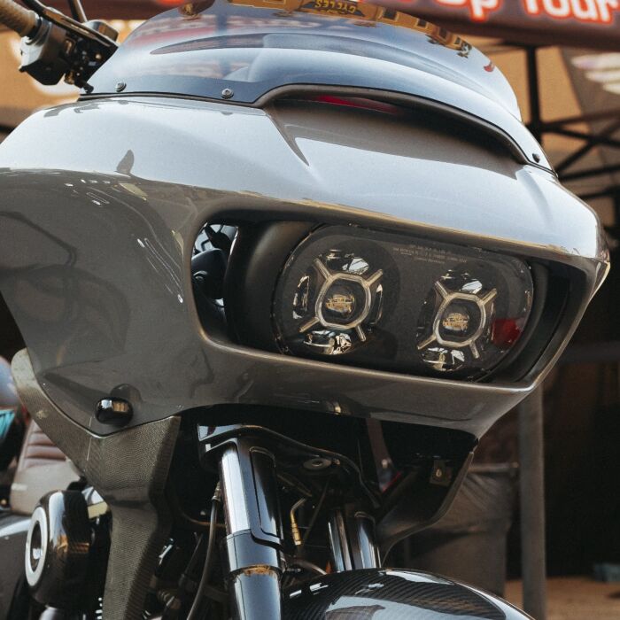 Double-X LED Headlight for Rushmore Road Glide Motorcycles